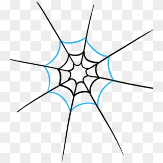 Drawn Spider Web Circle - Circle Clipart