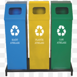 Tm 247 Square Recycle Bin Painted Base - Plastic Clipart