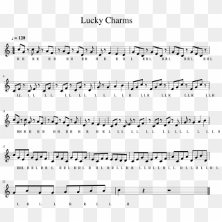 Lucky Charms Sheet Music 1 Of 1 Pages Clipart