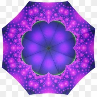 Purple And Pink Glow Foldable Umbrella Artist Tracey - Umbrella Clipart