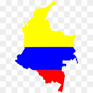 Png - Colombia Flag Map Clipart
