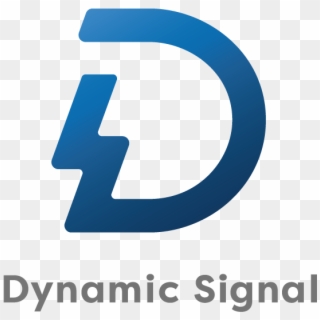 Dynamic Signal Logo - Electric Blue Clipart