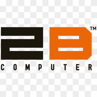 1 2b Computer Logo - 2b Logo Png Clipart