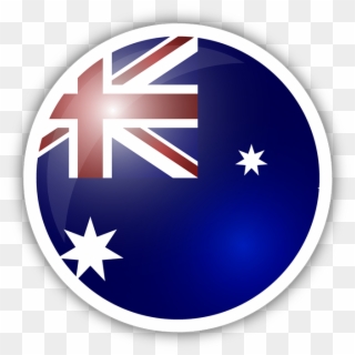 Australia Flag Circle Sticker Clipart