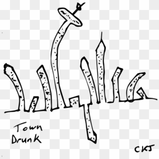 "town Drunk" Women's Tee Colin Jost - Hand Clipart
