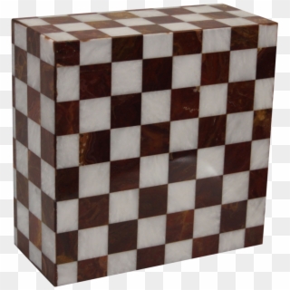 Checkered Marble Cremation Urn In Red And White - Louis Vuitton Clipart