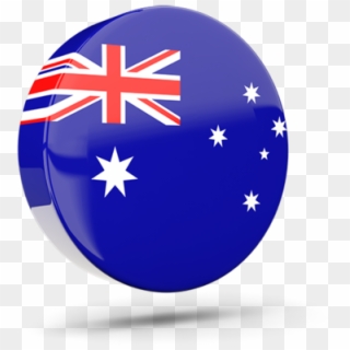 Illustration Of Flag Of Australia - Bendera Australia Bulat Png Clipart