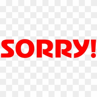 Sorry - Graphic Design Clipart