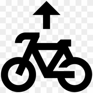Bike Path Icon - Carril Bici Icono Clipart