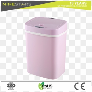 Ninestars 12l Plastic Pink Baby Use Sensor Trash Can - Washing Machine Clipart