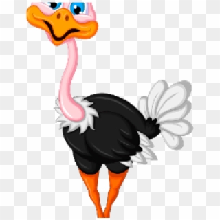 Ostrich Clipart Cute Baby - Png Download