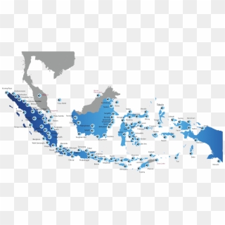 Indonesia Distribution Map Clipart