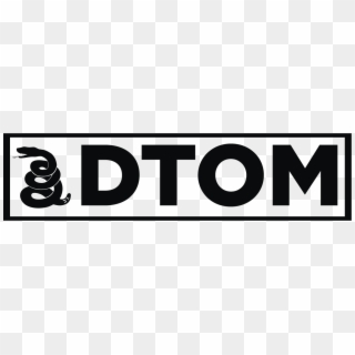 Dtom Logo Black W Snake - Circle Clipart