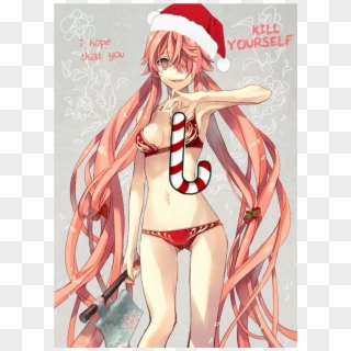 Gasai Yuno Christmas - Future Diary Yuno Sexy Clipart