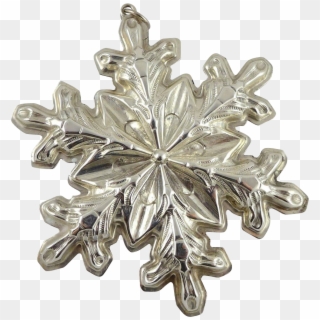Gorham Sterling Silver Snowflake Christmas Ornament Clipart