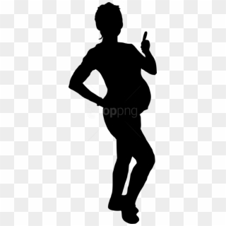 Free Png Pregnant Woman Silhouette Png Images Transparent - Taekwondo Kick Shadow Clipart
