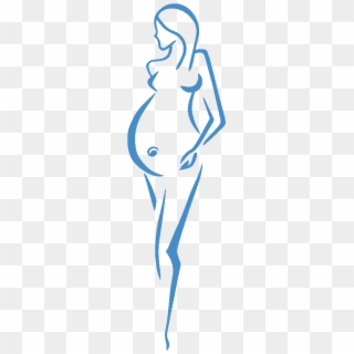 Pregnant Silhouette - Does A Medical Abortion Work Clipart