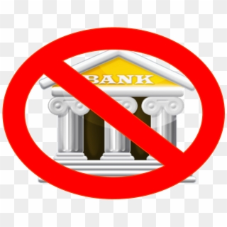 Banking Without A Bank - No Bank Icon Png Clipart