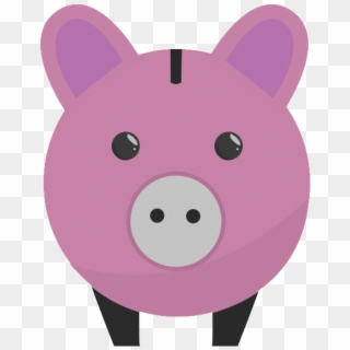 Piggy Bank Icon - Cartoon Clipart