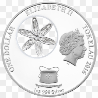 Snowflake 1oz Silver Filigree Coin Tokelau 2016 Ob - Fort Mchenry National Monument And Historic Shrine Clipart