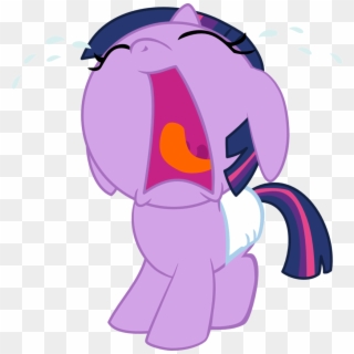 Mighty355, Baby, Baby Pony, Base, Crying, Cute, Diaper, - Baby Twilight Sparkle Crying Clipart