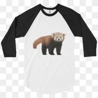 Red-panda Print 3/4 Sleeve Raglan Shirt Clipart