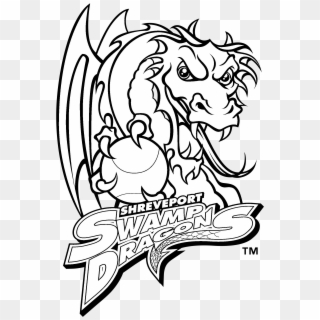 Shreveport Swamp Dragons Logo Black And White - Shreveport Swamp Dragons Clipart