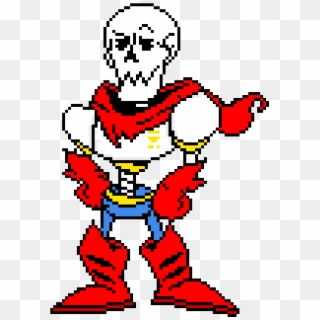 Underfell Papyrus , Png Download - Horrortale Papyrus Pixel Clipart