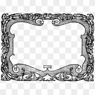 Free Funky Scroll Frame Clipart