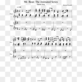 The Animated Series Sheet Music Composed By Howard Clipart