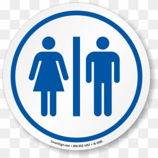 Restrooms Symbol Iso Circle Sign Clipart