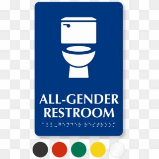 California All-gender Sintra Restroom Sign With Toilet Clipart