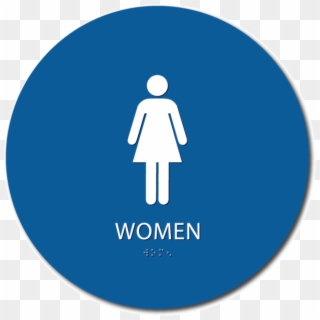 Ada Compliant Women Bathroom Sign Clipart