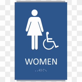 Ada Braille Women Restroom Sign Clipart