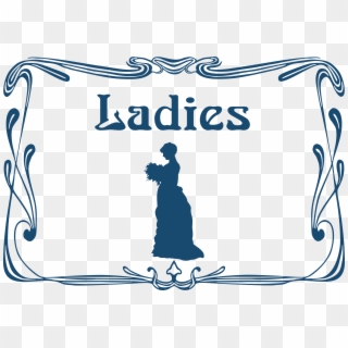 Ladies Bathroom Sign Group With Items Png Png 1920s Clipart