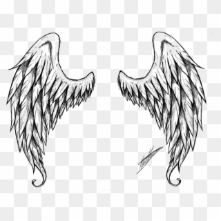 2304 X 1644 3 - Supernatural Angel Wings Drawing Clipart