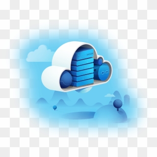 Cloud Hosting Png Picture - Hosting Servers Cloud Clipart