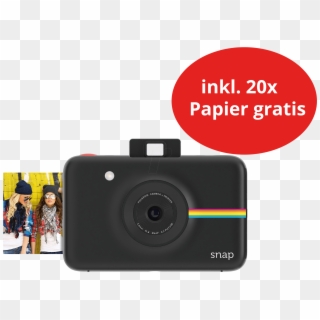 Instant Digital Camera, Black Polaroid Polsp01b - Polaroid Snap Clipart