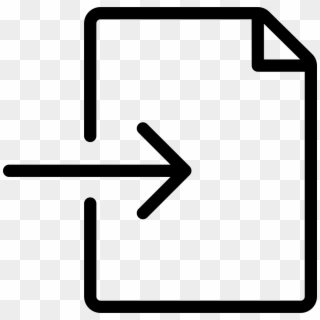 Thin File Document Icon Clipart