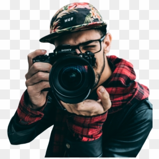 Guy, Camera, Click, Picture, Man, Young, Looking - Camera Wallpaper Sony Photography Clipart