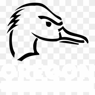 Oregon Ducks Logo Black And White - Oregon Ducks Clipart