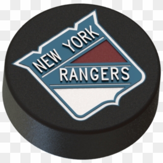 New York Rangers Logo On Ice Hockey Puck 3d Print - Emblem Clipart