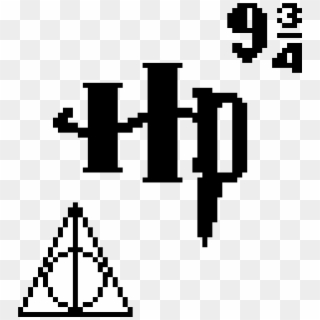 Harry Potter Logos Harry Potter Pixel Art Clipart Pikpng