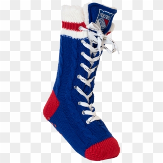 New York Rangers Nhl Slipper Skates - Sock Clipart