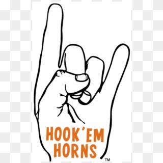 Texas Longhorns Iron On Stickers And Peel-off Decals - Texas Longhorns Hand Signal Clipart