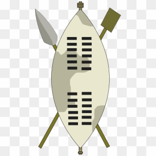 Shield Clipart Animated - Spear And Shield Zulu - Png Download