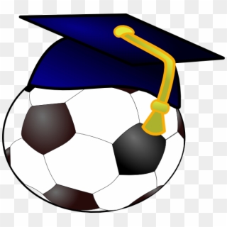 Graduation Clipart Soccer - Soccer Ball Graduation Cap - Png Download