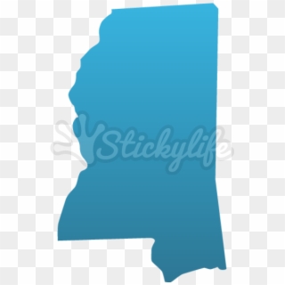 Mississippi Decals - Mississippi Shape Clipart
