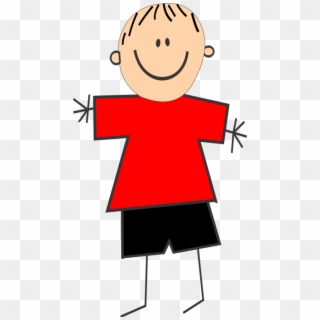 416 X 750 3 - Cartoon With Red Shirt Clipart