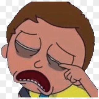 #rickandmorty #crying #sad #lonely #tired #morty #picklerick - Tired Morty Clipart